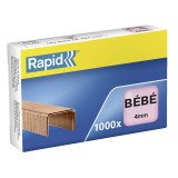 Grapas Rapid 8/4 Bebé cobreadas Caja de 1000