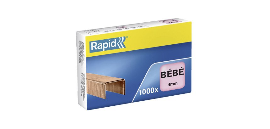 Agrafe Rapid bébé 8/4 cuivrée - Boîte de 1000