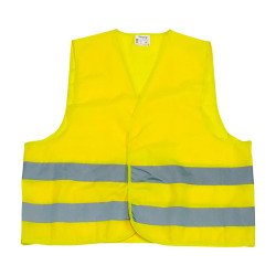 Gilet de sécurité jaune à 2 bandes de sécurité