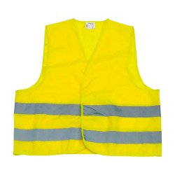 Viso gilet de sécurité haute visibilité Basic - mixte - à scratch - Jaune fluo