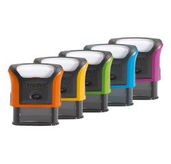 Trodat Printy 4912 sello con texto personalizado 4 lineas 47 x 18 mm multicolor