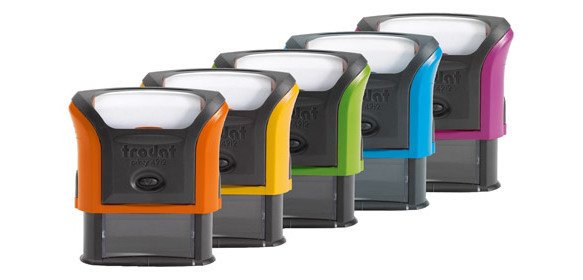 Trodat Printy 4912 sello con texto personalizado 4 lineas 47 x 18 mm multicolor
