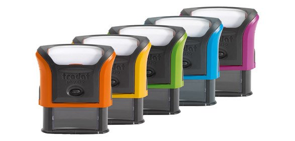 Trodat Printy 4912 sello con texto personalizado 4 lineas 47 x 18 mm multicolor