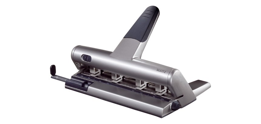 Perforateur 4 trous Akto Leitz - capacité 30 feuilles - gris