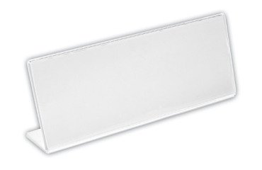 Portanombre de plástico 65 x 180 mm