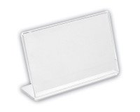 Plastic nameplate in L-shape size 90 x 55 mm.