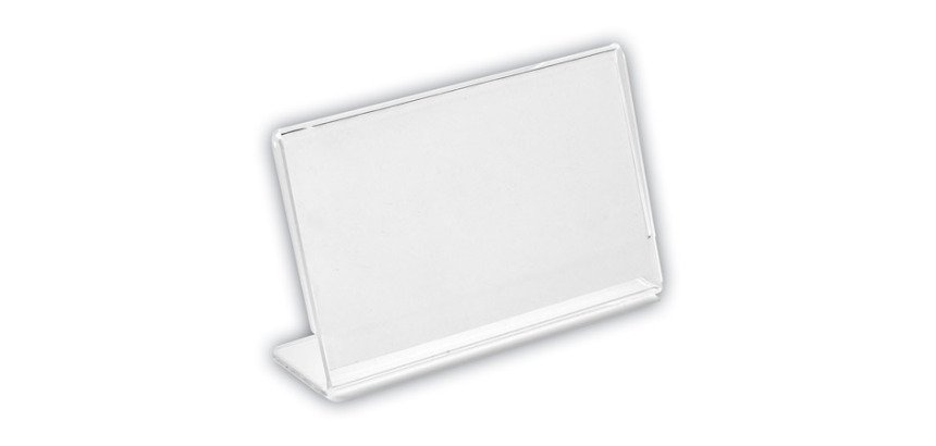 Chevalet porte-nom en "L" - format 85 x 55 mm