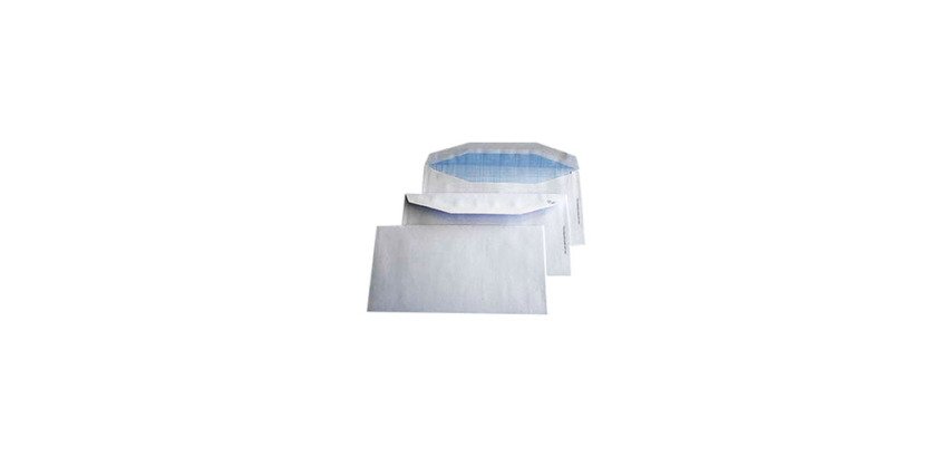 Sobres 115 x 225 mm sin ventana 80 g con IP Sam - Caja de 500