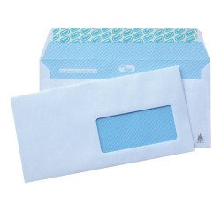 Sobres 115 x 225 mm 90 g con ventana derecha Sam - Caja de 500