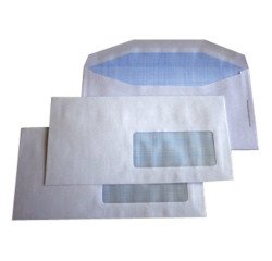 Sobres 115 x 225 mm con ventana derecha 80g Sam - Caja de 500