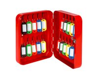 Armoire 20 clés fermeture à clé - rouge