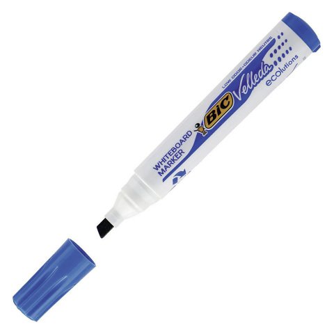 Rotulador de pizarra blanca Bic Velleda punta biselada 1751 azul