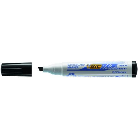 Rotulador de pizarra blanca Bic Velleda punta biselada 1751 negro