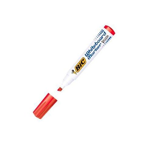 Rotulador de pizarra blanca Bic Velleda punta biselada 1751 rojo