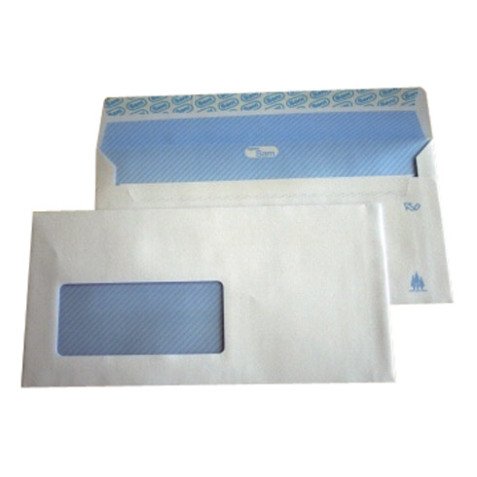 Sobres 115 x 225 mm 90 g con ventana izquierda Sam - Caja de 500