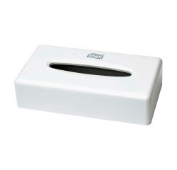Distribuidor de pañuelos Tork de plástico blanco
