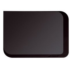 Vade de escritorio Esselte Soft Touch transparente con tapa abatible, 65 x 50 cm, color negro