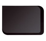 Vade de escritorio Esselte Soft Touch transparente con tapa abatible, 65 x 50 cm, color negro