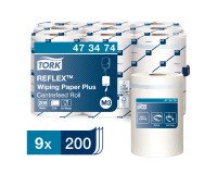 Bobinas de secado Tork Reflex Plus blanco M3 - pack de 9