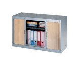 Armoire basse à rideaux démontables Décor 70 x 120 cm corps aluminium