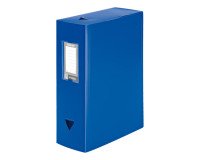 Boîte de classement plastique Viquel Essentiel dos 10 cm - bleue
