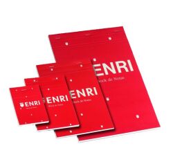 Bloc de notas cuadriculado grapado Enri 75 x 105 mm