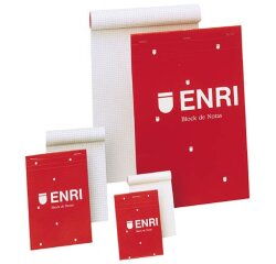 Bloc de notas cuadriculado grapado Enri 105 x 155 mm