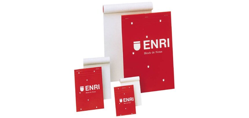 Bloc de notas cuadriculado grapado Enri 155 x 215 mm