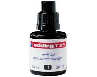 Recarga de tinta para rotulador permanente edding T25 - 25 ml negra