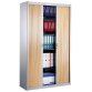 Armario de oficina metálico desmontable Armonía Alt. 200 x An. 120 cm Aluminio Puerta persiana 