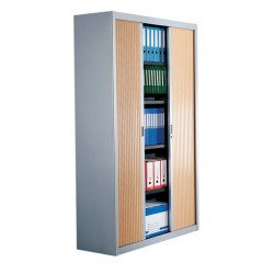 Cupboard with Curtain Decor