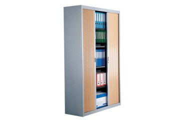 Cupboard with Curtain Decor