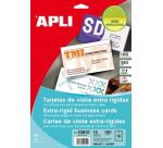 Paquete de 100 tarjetas de visita 89 x 51 mm  Apli 10610
