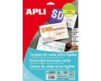 Paquete de 100 tarjetas de visita 89 x 51 mm  Apli 10610