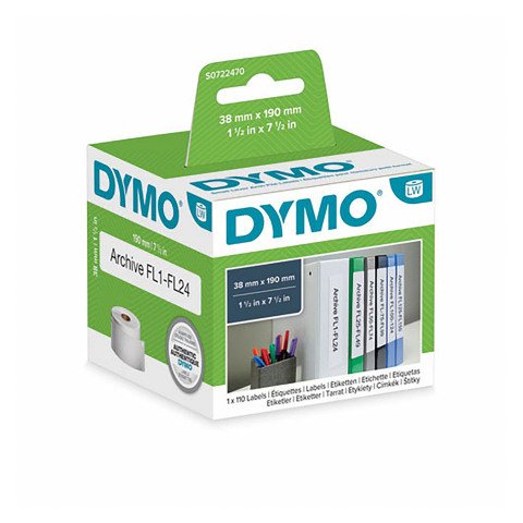 Rollos de etiquetas Dymo 99018 LW 110 "archivador" 38 x190 mm