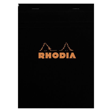 Bureaublok Rhodia 14,8 x 21 cm zwart geniet n°16 - 5 x 5 -  80 vellen