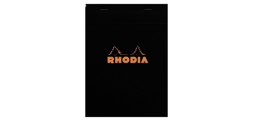 Block Rhodia black 148 x 210 mm 5 x 5 80 sheets