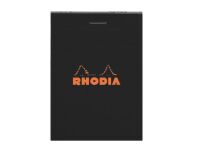 Bureaublok Rhodia zwart 75 x 105 mm zwart geniet n°11- geruit 5 x 5 - 80 vellen