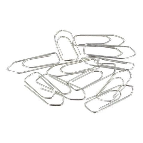 Gegalvaniseerde paperclips 50 mm - doos van 1000 