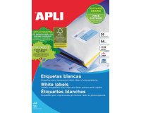 Etiquetas para impresora 105 x 37 mm Apli 1214- Caja 25 Hojas