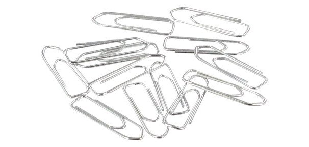 Trombones galvanisés 25 mm - Boîte de 100