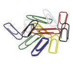 Trombones Safetool galvanisés 25 mm couleur assorties - Boîte de 100