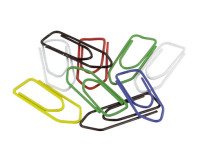 Galvanized 32 mm assorted colors trombones - Box of 100