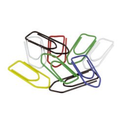 Doos 100 paperclips 32 mm 4 kleuren