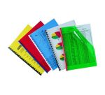 Cubiertas para encuadernar PVC 200 micras A4 cristal amarillo Paquete de 100