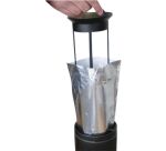 Cendrier d'extérieur avec sac récupérateur de cendres - 8 litres