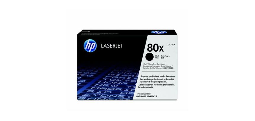 Toner HP 80X CE280X haute capacité noir pour imprimante laser