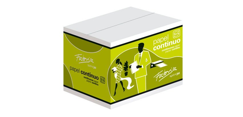 Papel continuo 2 copias con trepado tratamiento de textos  240 x 280 mm - Caja de 1500