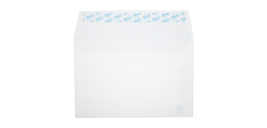 Sobres 120 x 176 mm n9 tira de silicona 90 g Sam - Caja de 500