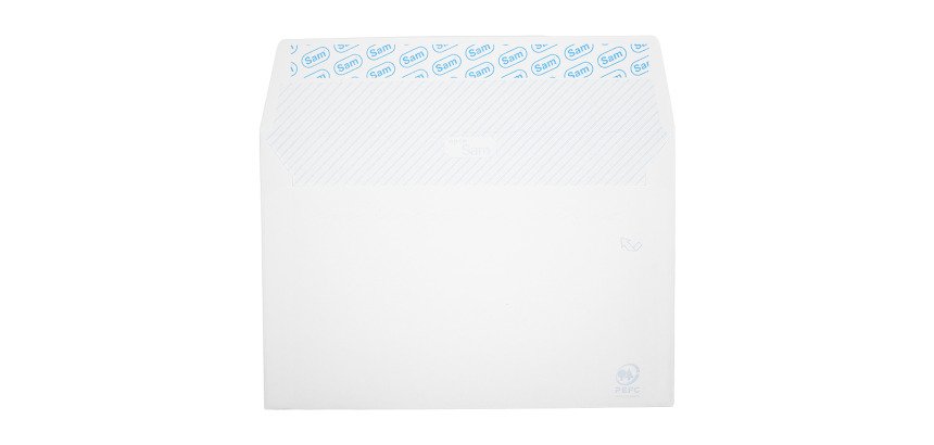 Sobres 120 x 176 mm n9 tira de silicona 90 g Sam - Caja de 500